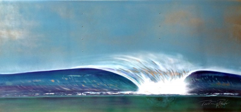 alloy a-frame  acrylics, spraypaint, pen  metal alloy  size: 200 cm x 90 cm  2015