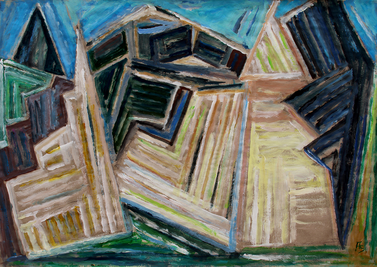 Stadteinblick,2016, Acryl auf Papier, 85 x 120 cm.jpg