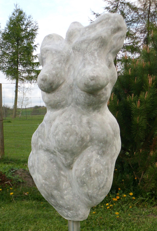 Menschen die Schatten werfen Steinguss